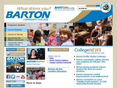 Web site http://www.bartonccc.edu, Barton Community College