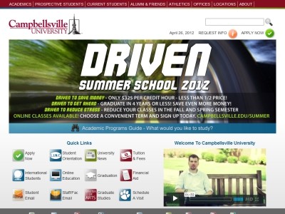 Web site http://www.campbellsville.edu, Campbellsville University
