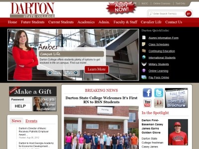 Web site http://www.darton.edu, Darton College