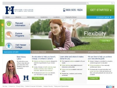 Web site http://www.hesser.edu, Mount Washington College