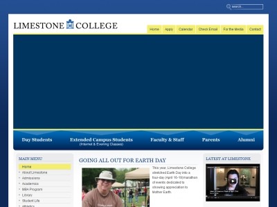 Web site http://www.limestone.edu/, Limestone College