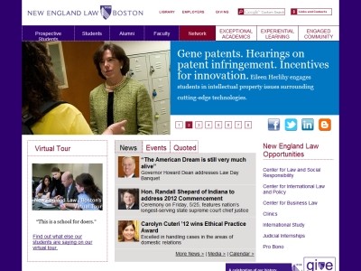 Web site www.nesl.edu, New England School of Law