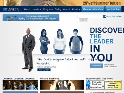 Web site www.northwood.edu, Northwood University